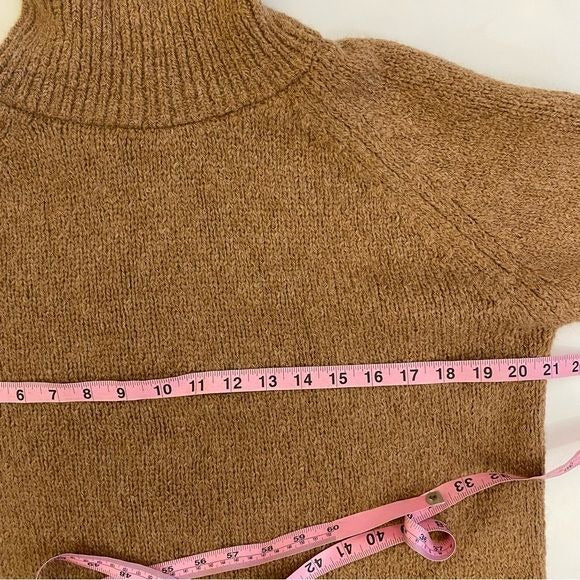 Aritzia || The Group by Babaton Elmira Turtleneck Alpaca Sweater Oatmeal Tan XS