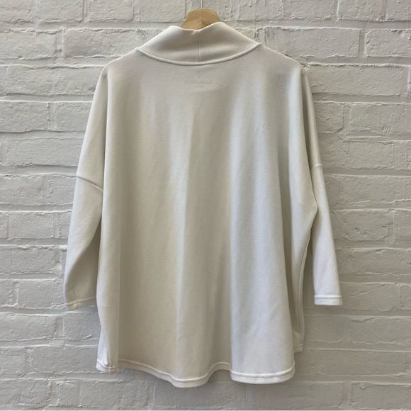 Tuckernuck || Funnel Ally Swing Sweatshirt Slash Pullover White Green XL XXL