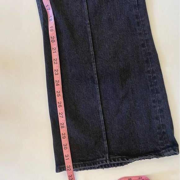 Abercrombie || Curve Love High Rise Vintage Flare Jean Black Gray 34 NWT