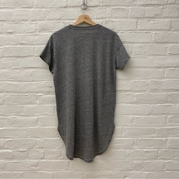 THE GREAT. || The Shirttail Tee in Heather Gray Size 0 XS