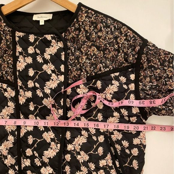 Boheme || Hermoine Quilted Floral Jacket Black XS