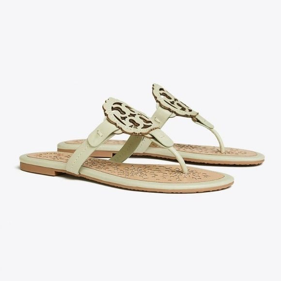 Tory Burch || Miller Scallop Sandal Sage Light Green NWOB 7.5