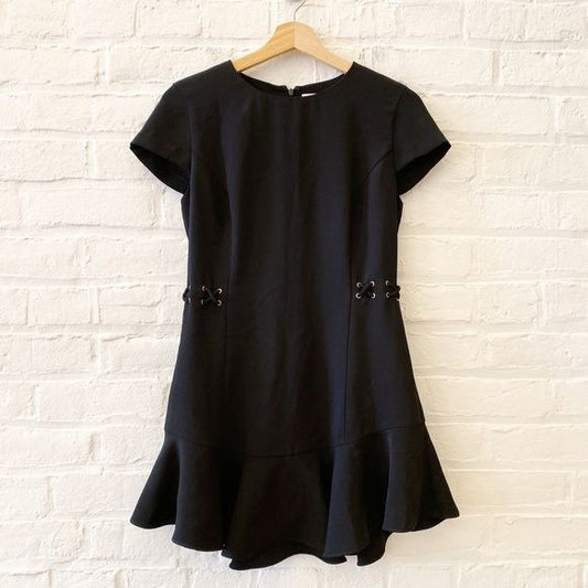 Amanda Uprichard || Mckenna Mini Dress Little Black Dress LBD P XS