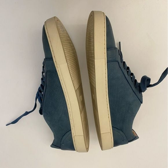 Frye || Ivy Diamond Emboss Low Lace Sneaker Sea Blue 10