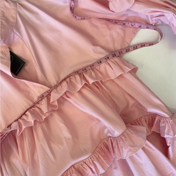 Marielle Stokkelaar || Dress Ria Rose A-Line Ruffle Pink OS NWT