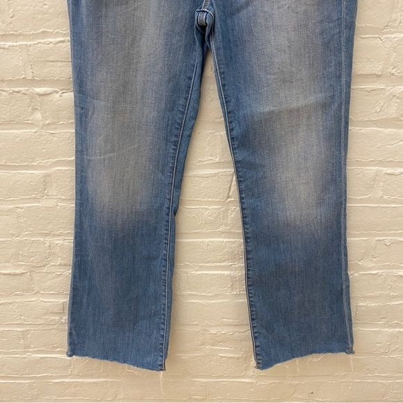 Hudson || Blair Boot Cut Jeans Raw Hem Blue 30