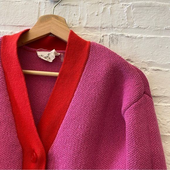 Tuckernuck || Hyacinth House Emily Cardigan Short Pink Red XS