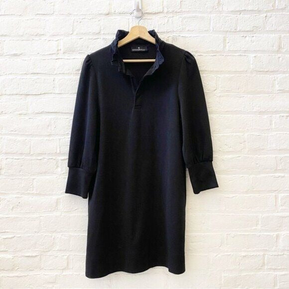 Tuckernuck || Pomander Place Charlotte Terry Ruffle Collar Dress Black Small NWT