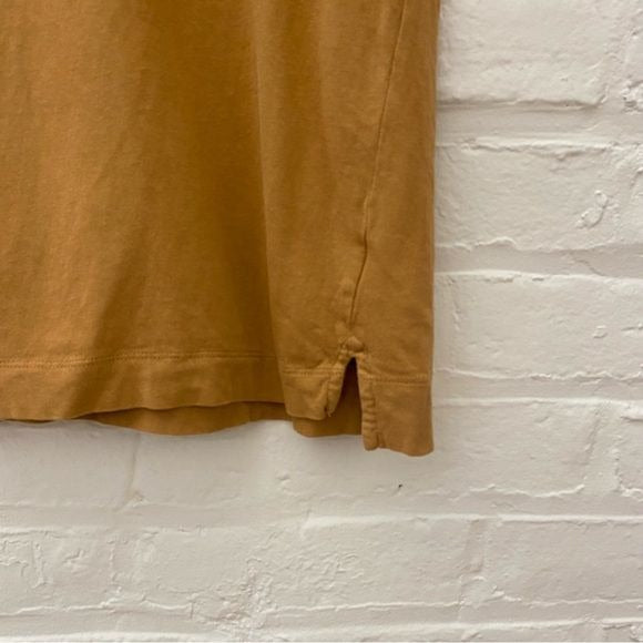 Everlane || Relaxed Tee Split Hem Tan Camel Small