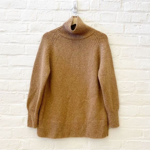 Aritzia || The Group by Babaton Elmira Turtleneck Alpaca Sweater Oatmeal Tan XS