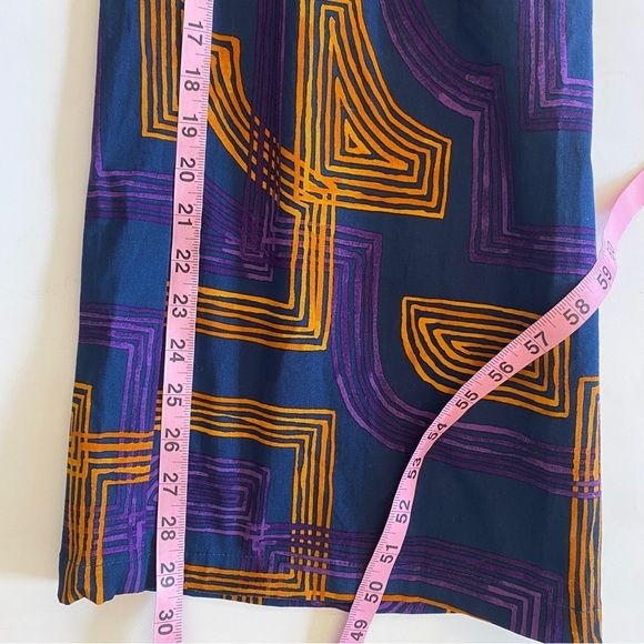 FRNCH || Rachelle Jackie Jumpsuit in Maze Abstract Pattern Orange Purple Blue S