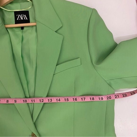 Zara || Oversized Menswear Style Blazer Apple Green Small