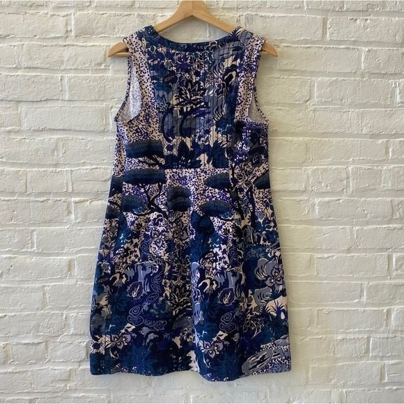 Anthropologie || Maeve Savannah Shift Dress Floral Blue 6