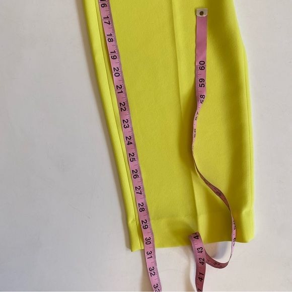 J. Crew || Essential Pant in City Crepe Lemon Sorbet Neon Yellow 0