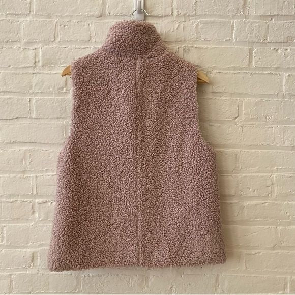 J.Crew || Teddy Sherpa Vest in Orchid Mist Lavender Purple Small