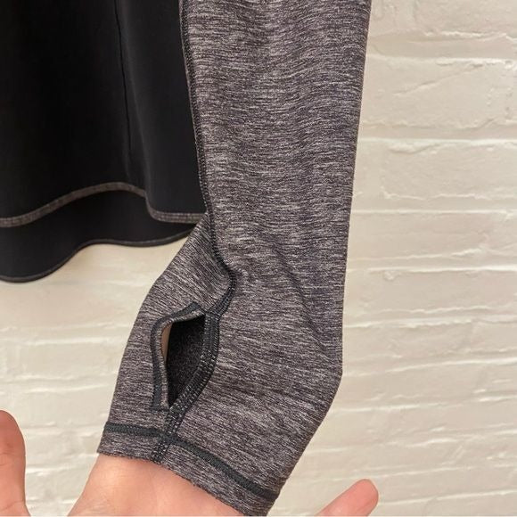 Lululemon || Shape Up Pullover Nulu Heathered Black Hoodie 8