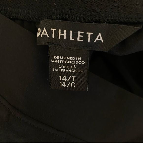 Athleta || Vienna Slim Brooklyn Heights Pant Black 14 Tall 14T