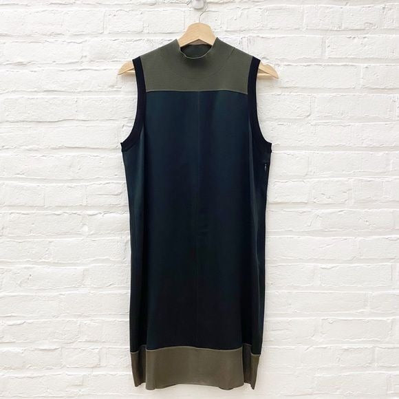 Rag & Bone || Vivienne Colorblock Shift Dress Black Green Medium