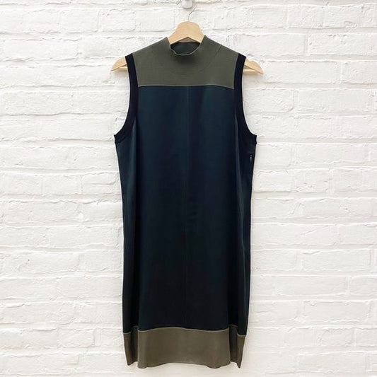 Rag & Bone || Vivienne Colorblock Shift Dress Black Green Medium