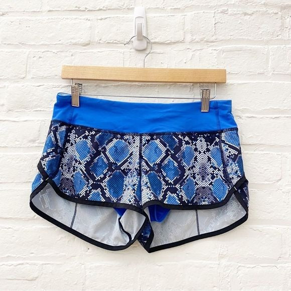 Lululemon || Speed Short Ziggy Snake Caspian Blue 6