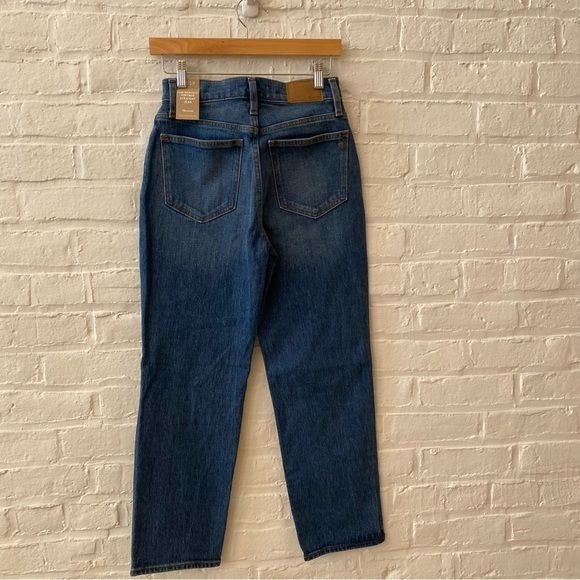 Madewell || Petite Perfect Vintage Straight Jean in Mayfield Wash Blue 25P NWT