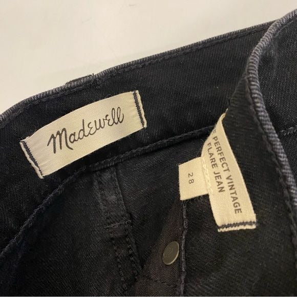 Madewell || Perfect Vintage Flare Jeans Black 28