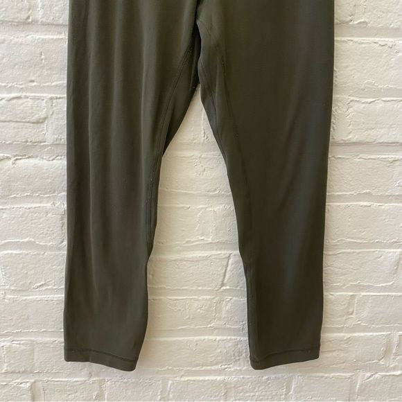 Lululemon || Align Crop 21" Dark Olive Green 4