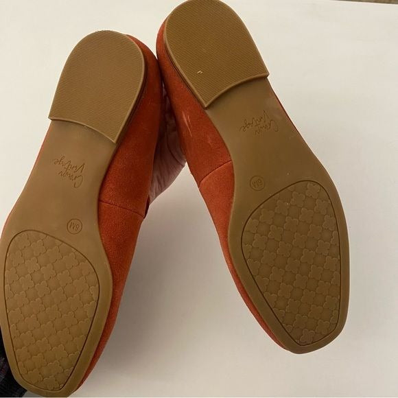 Crown Vintage || Sillani Mary Jane Flat Rust Red Suede 6