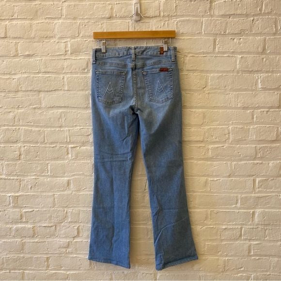 7 for All Mankind || A-Pocket Stretch Bootcut Flare Jeans Light Wash 29