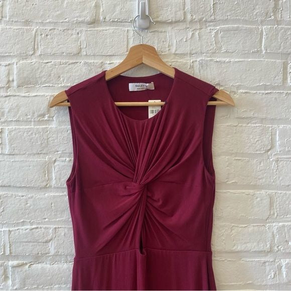 Anthropologie || Bailey44 Twist Knot Keyhole Dress Burgundy Medium NWT