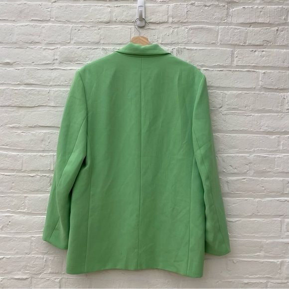 Zara || Oversized Menswear Style Blazer Apple Green Small