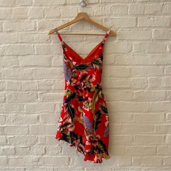 Revolve || NBD x Naven Twins Sydney Floral Tropical Asymmetrical Mini Dress XS