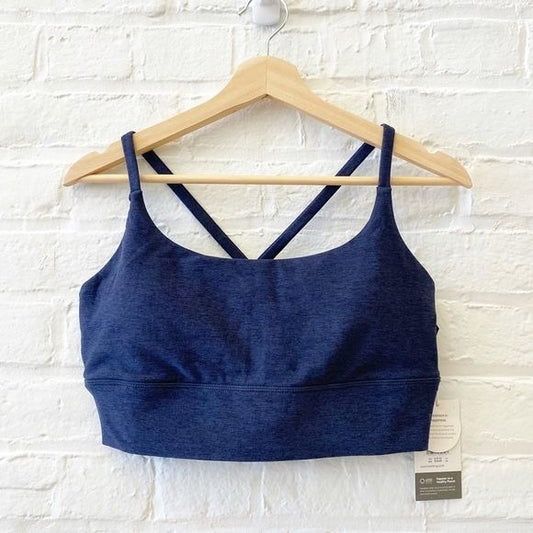 Vuori || Long Line Elevation Bra Midnight Heather Large NWT