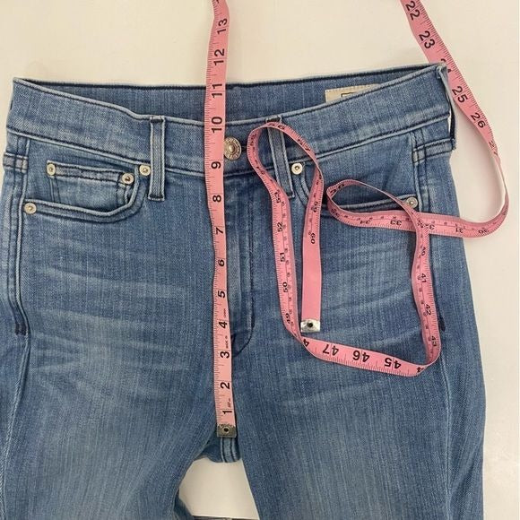 AYR || The Bomb Pop Straight Ankle Jeans Blue 27S Short Petite 27