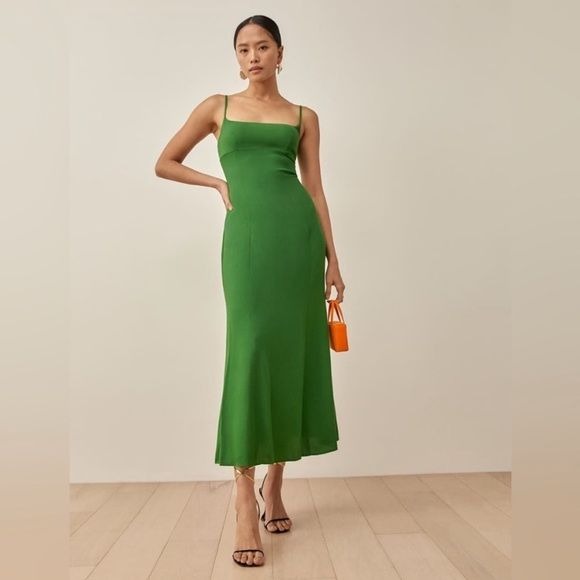 Reformation || Liya Midi Dress Green 10