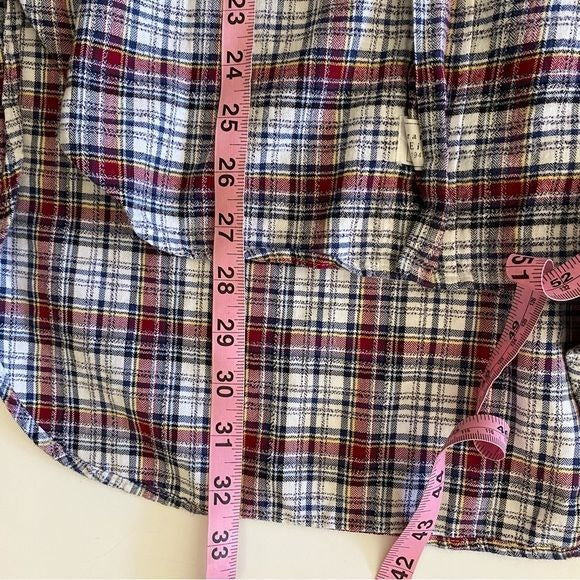 Frank & Eileen || Grayson Plaid Flannel Button Down Blue Red Small