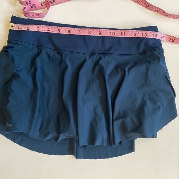 Lululemon || Quick Pace Skirt 13" Jaded Built in Shorts Teal Blue Green 6