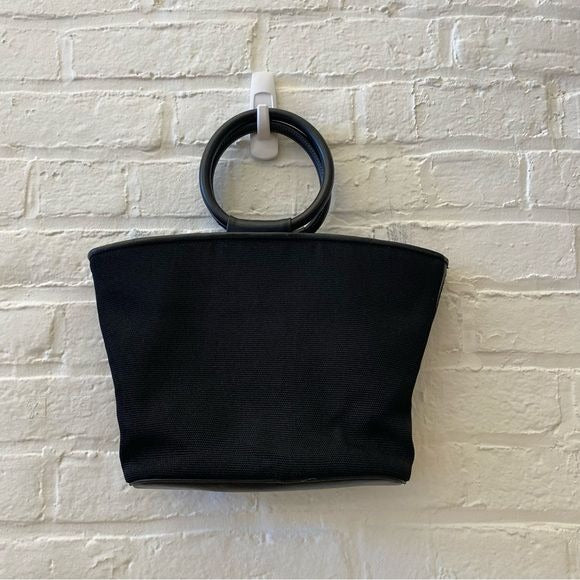 Nine West || Vintage Circle Handle Handbag Black