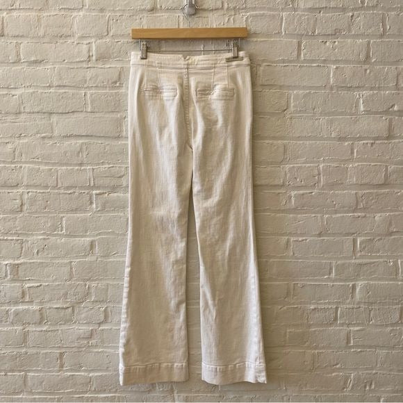 Anthropologie || Pilcro and the Letterpress High-Rise Bootcut Jeans White 26