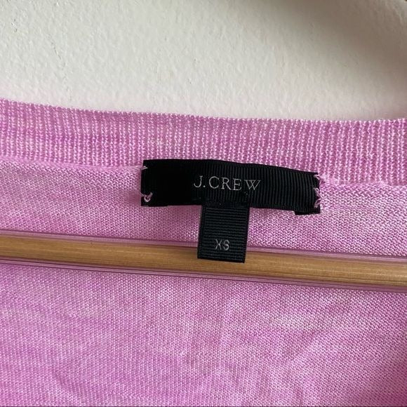 J. Crew || Merino V-Neck Tunic Sweater Lilac XS