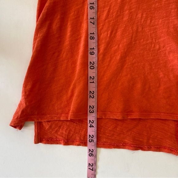 Anthropologie || Pilcro Heritage Femme Short Ruffle Sleeve Tee Orange XXS