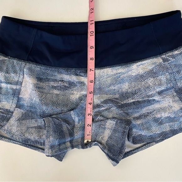 Lululemon || Run Times Short II 4" Mesh Scape Multi / True Navy 8