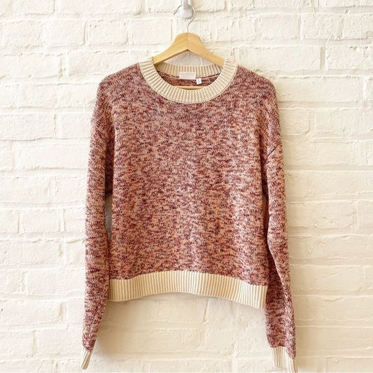 The Upside || Arina Marled Knit Sweater Jumper Arrow Sleeve Large