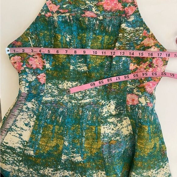 Anthropologie || Tracy Reese Revisited Impressionist Fit Flare Floral Dress 12