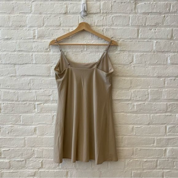 Abercrombie || Traveler Mini Exercise Dress with Shorts Tan Beige Medium