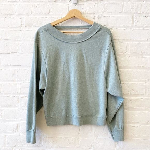 Anthropologie || Pilcro Ryanne Open Back Sweatshirt XS