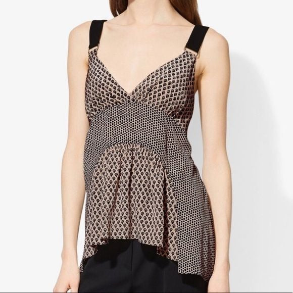 Proenza Schouler || Silk Combo Print Crepe De Chine Cami Top Floral