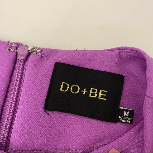 DO+BE || Flared Hem Mini Dress Lavender Purple Medium