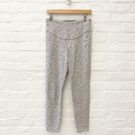 Free People || FP Movement High Rise Hybrid Yoga Leggings Heathered Gray Medium