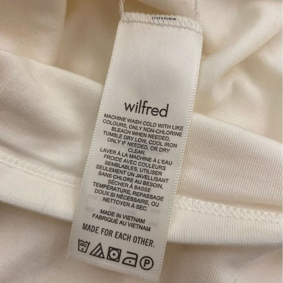 Aritzia || Wilfred Surprise Sweetheart Jersey Babydoll Peasant Tee Birch S NWT